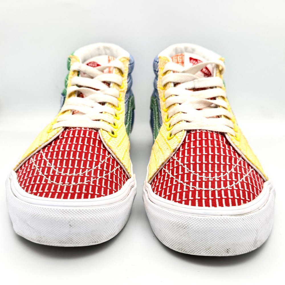 Vans Sk8-Mid Pride Patchwork Multicolor Alphabet … - image 2